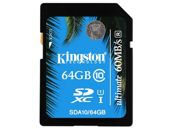 Memoria Kingston SDXC UHS-I ultimate de 64 GB, Clase 10.