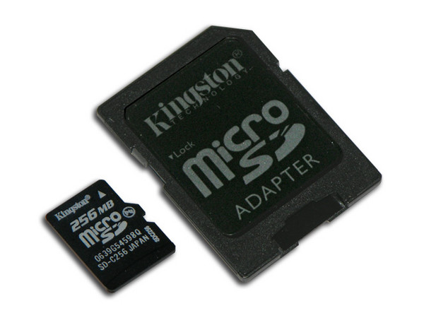 Memoria Kingston MicroSD de 256 MB