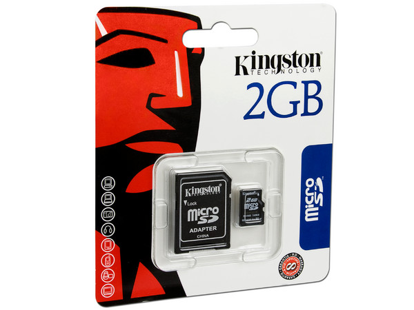 Memoria Kingston microSD de 2GB