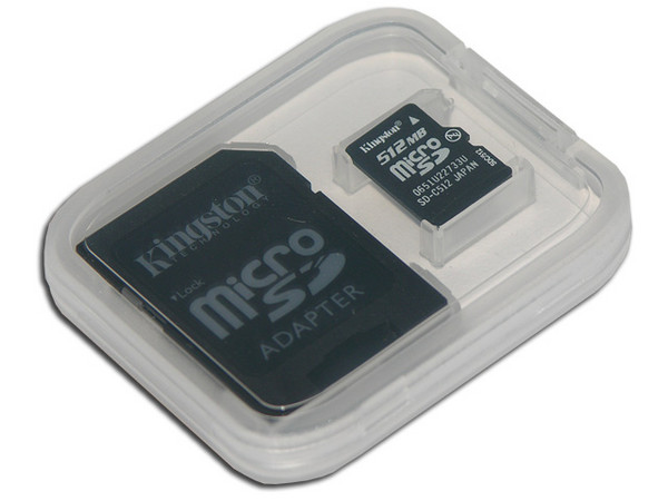 Memoria Kingston MicroSD de 512 MB