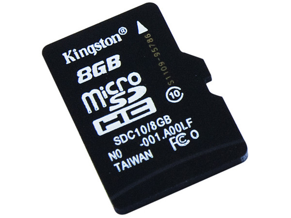 Memoria Kingston microSDHC de 8GB Clase 10