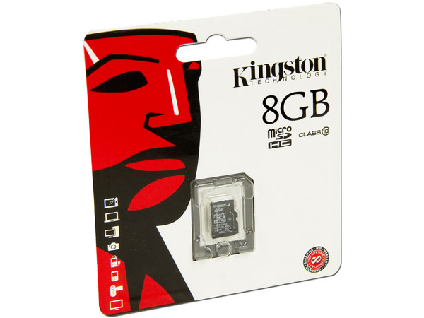 Memoria Kingston microSDHC de 8GB Clase 10