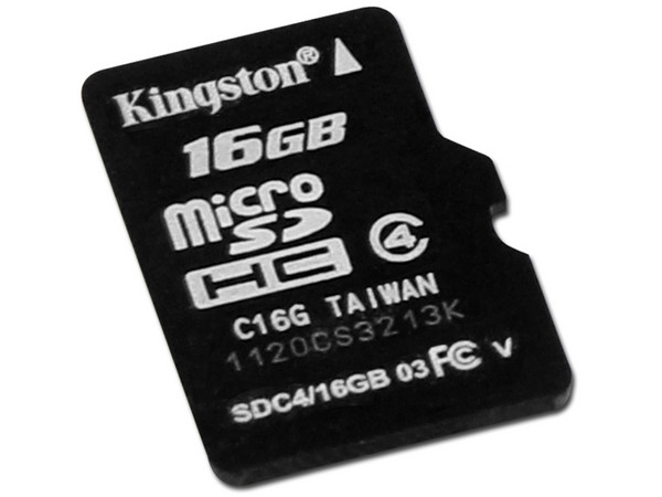 Memoria Kingston microSDHC de 16GB Clase 4.