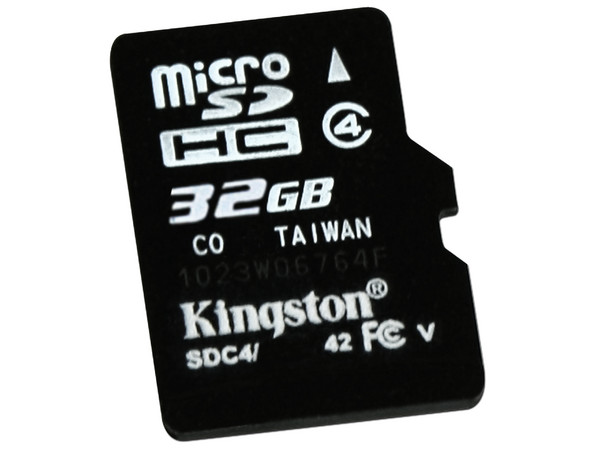 Memoria Kingston microSDHC de 32GB Clase 4.