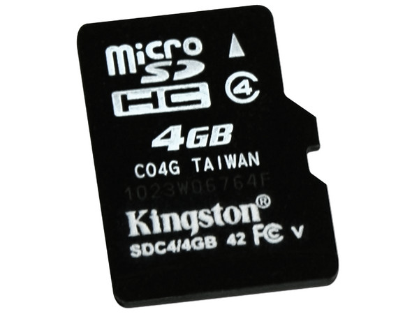 Memoria Kingston microSDHC Clase 4 de 4GB