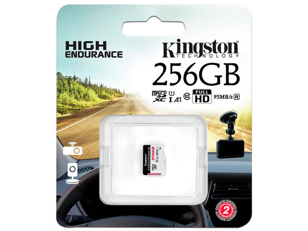 Memoria Kingston Endurance MicroSDXC UHS-1 U1 de 256GB, Clase 10.