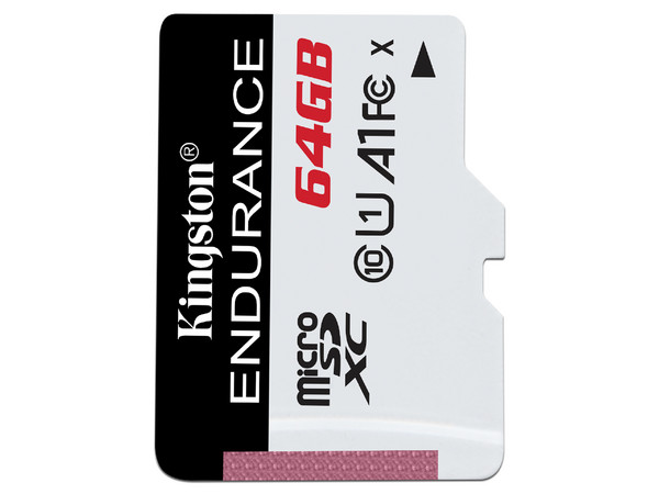 Memoria microSDHC UHS-I U1 Kingston High Endurance de 64GB, Clase 10.