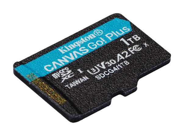 Memoria microSDXC Kingston Canvas Go! Plus de 1TB, UHS-I U3, Clase 10.
