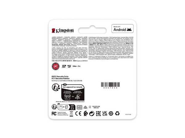 Memoria microSDXC Kingston Canvas Go! Plus de 1TB, UHS-I U3, Clase 10.