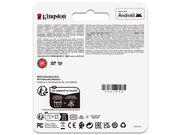 Memoria Micro-SD Kingston Technology Canvas Go Plus 64GB, 200 MB/s, Clase 10