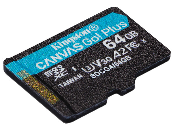 Memoria Micro-SD Kingston Technology Canvas Go Plus 64GB, 200 MB/s, Clase 10
