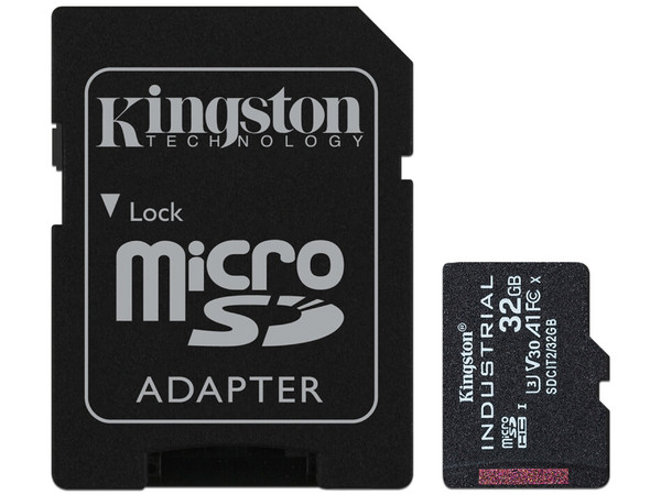 Memoria Kingston MicroSDHC/SDXC Industrial C10 de 32GB, Clase 10.