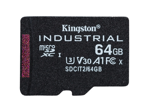 Memoria Flash Kingston Industrial, 64GB MicroSDXC UHS-I Clase 10.