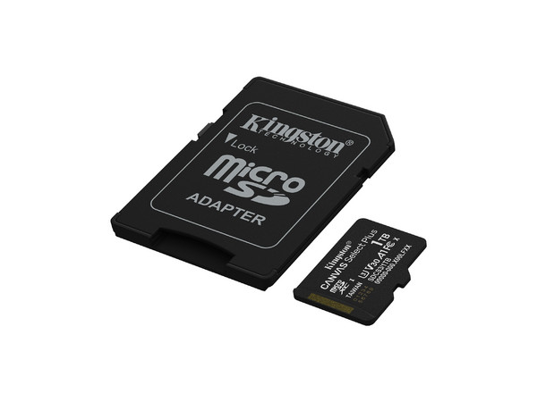 Memoria Micro SD Kingston 1TB, Technology Canvas Select Plus Gen3, Velocidad 150 MB/s, Clase 10