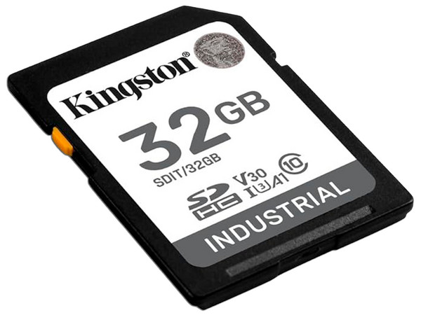 Memoria Kingston SDHC UHS-1 U3 V30 Industrial de 32GB, Clase 10.