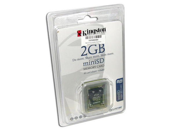 Memoria Kingston miniSD de 2GB