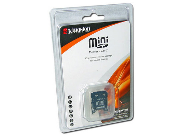 Memoria Kingston miniSD de 512MB