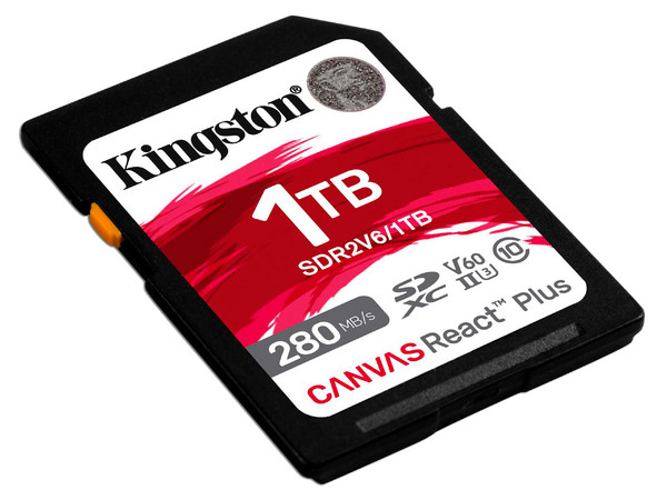 Memoria Kingston MicroSDXC UHS-II U3 Canvas React Plus de 1TB, V60.