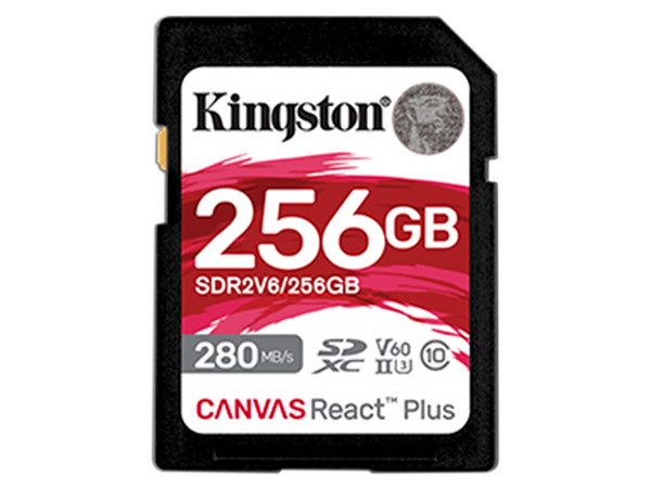 Memoria Kingston MicroSDXC UHS-II U3 Canvas React Plus de 256GB, V60.