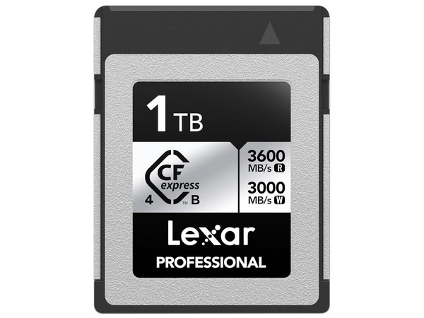 Tarjeta CFexpress Tipo B Lexar Profesional Serie Plata 4.0, 1TB, Lectura de hasta 1750MB/s.