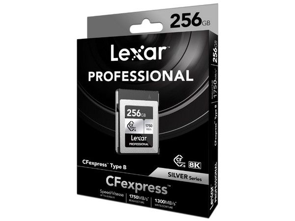 Tarjeta CFexpress Tipo B Lexar Profesional Serie Silver 2.0, 256GB, Lectura de hasta 1750MB/s.