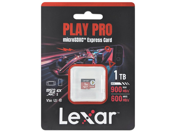 Memoria Lexar Play Pro MicroSDXC UHS-I U1 de 1TB, Express, Clase 10, Velocidad de Lectura de 900 MB/s.