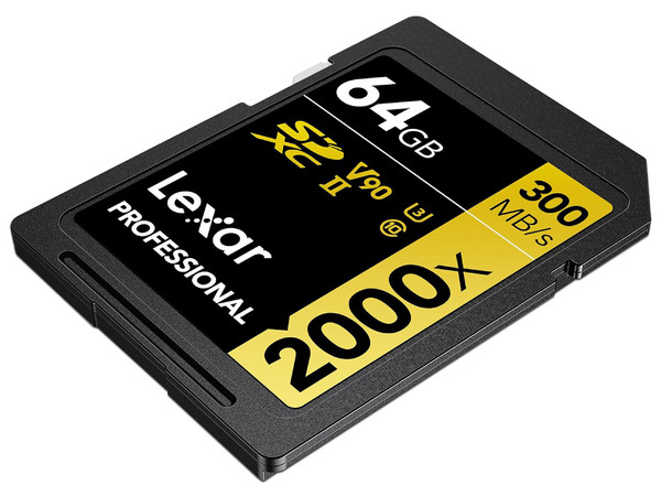 Memoria Lexar SDXC UHS-II, 64GB, 2000x Clase 10, U3.