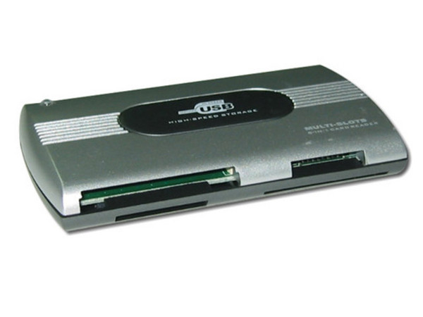 Card Reader Unidad 8 en 1, Lee y Graba en memorias Flash, USB 2, Externo.