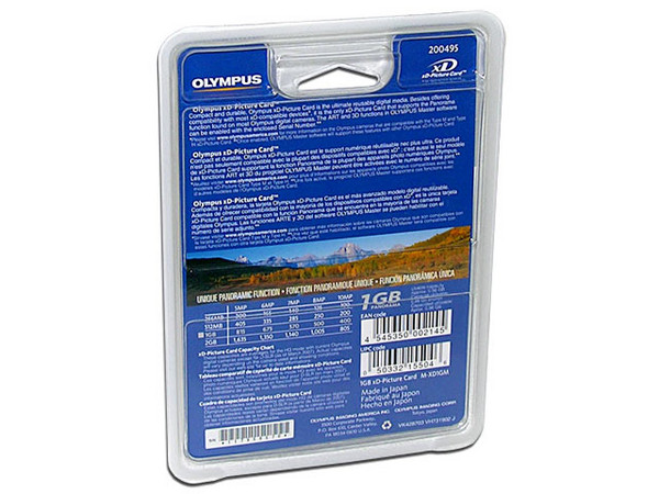 Memoria OLYMPUS xD-Picture Card Tipo M, 1GB