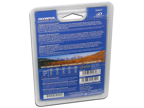 Memoria OLYMPUS xD-Picture Card Tipo M, 2GB