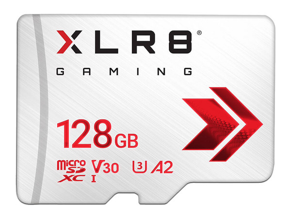 Memoria PNY XLR8 Gaming MicroSDXC UHS-I U3 de 128GB, Clase 10.