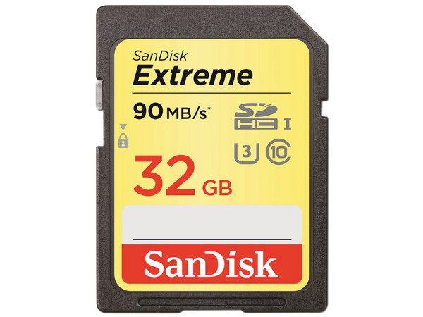 Memoria Sandisk Extreme SDHC I U1 de 32 GB, Clase 10.