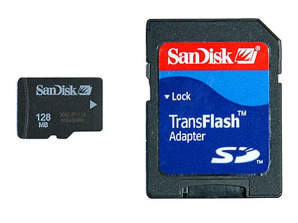 Memoria SanDisk MicroSD de 128MB