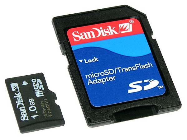 Memoria SanDisk MicroSD de 1GB (OEM)