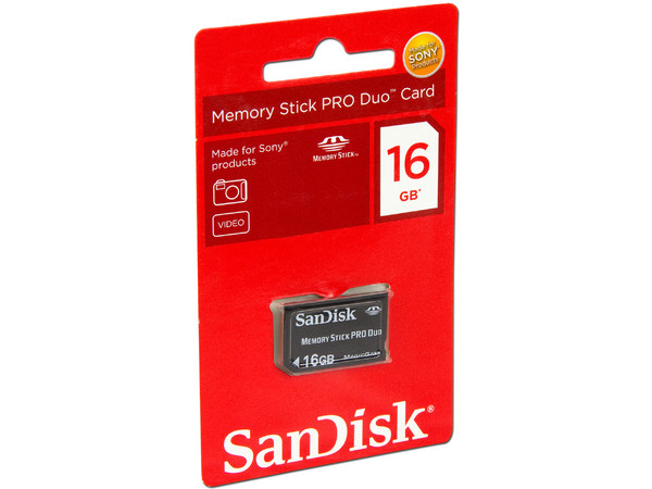 Memoria SanDisk Memory Stick Pro Duo de 16GB