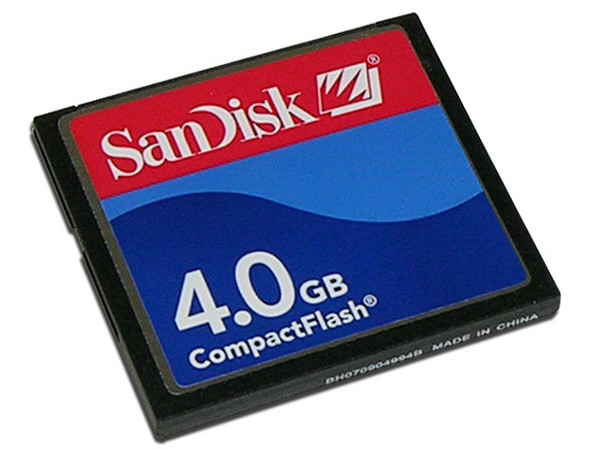 Memoria SanDisk Compact Flash de 4GB