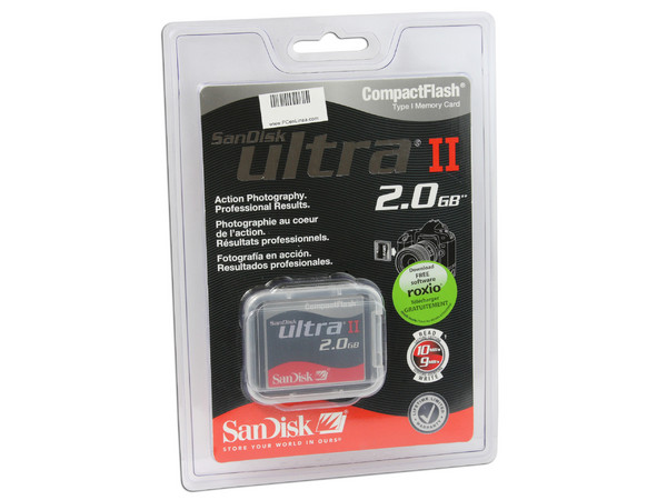 Memoria SanDisk Ultra II Compact Flash de 2GB