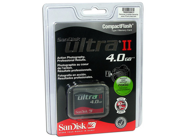 Memoria SanDisk Ultra II Compact Flash de 4GB