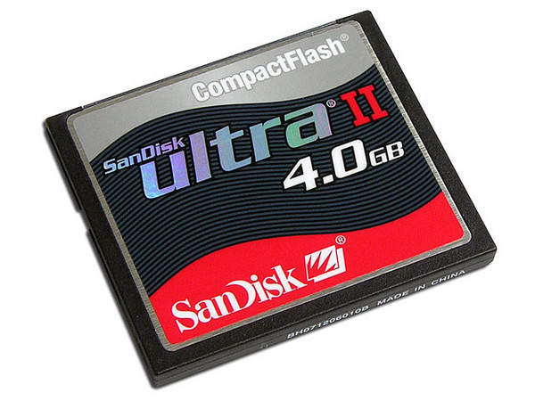 Memoria SanDisk Ultra II Compact Flash de 4GB
