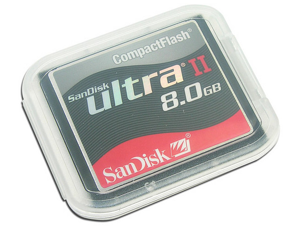 Memoria SanDisk Ultra II Compact Flash de 8GB