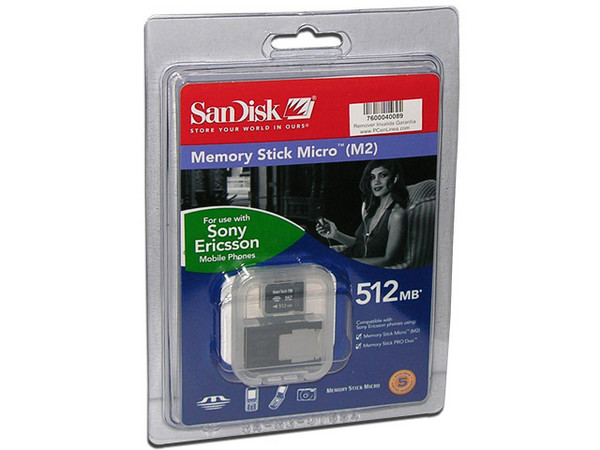 Memoria SanDisk Memory Stick Micro M2 de 512MB