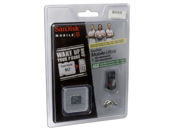 Memoria SanDisk Memory Stick Micro (M2) de 4GB incluye Lector USB 2.0