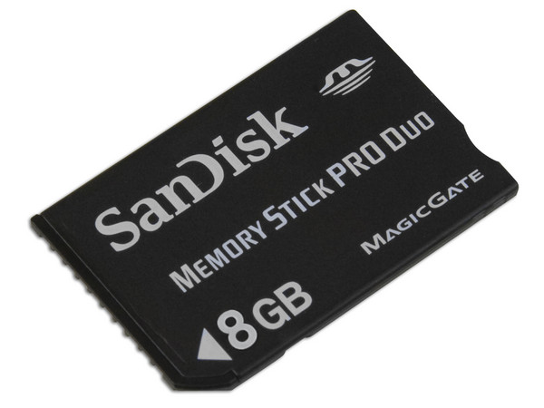 Memoria SanDisk Memory Stick Pro Duo de 8GB, (Compatible con PSP)