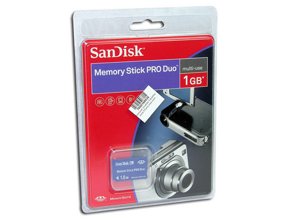 Memoria SanDisk Memory Stick Pro Duo de 1GB, (Compatible con PSP)