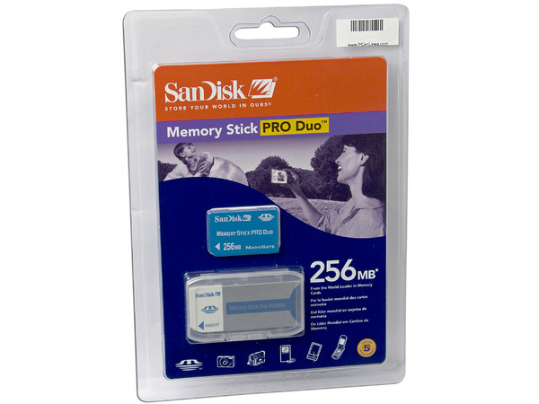 Memoria SanDisk Memory Stick Pro Duo de 256MB, (Compatible con PSP)