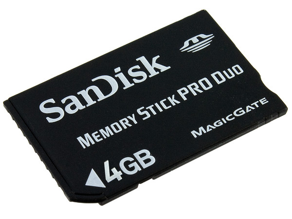 Memoria SanDisk Memory Stick Pro Duo de 4GB (Compatible con PSP)