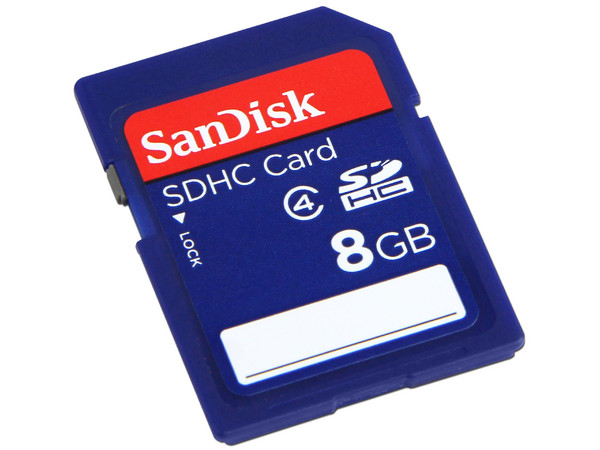 Memoria SanDisk SDHC de 8 GB Clase 4