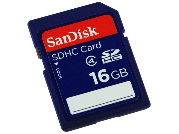 Memoria SanDisk SDHC Clase 4 de 16 GB