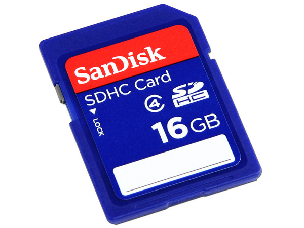 Memoria SanDisk SDHC de 16 GB Clase 4