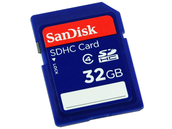 Memoria SanDisk SDHC de 32GB Clase 4